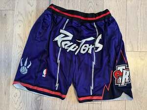 Just Don Toronto Raptors 1998-1999 Basketball Shorts Size XL
